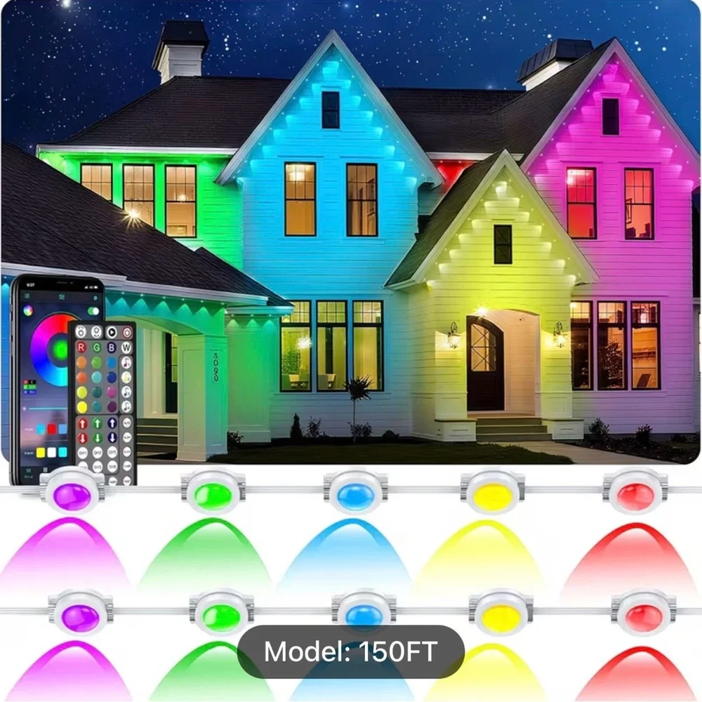 150Ft Permanent Outdoor Lighting